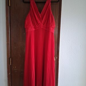 White House Black Market Vibrant Red Maxi Dress